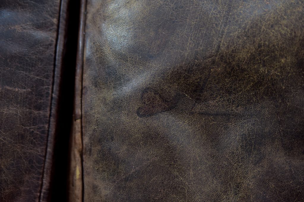 Large Antique Brown Leather Chesterfield Sofa, 1920s