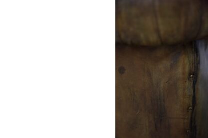 Large Antique Brown Leather Chesterfield Sofa, 1920s - Image 20