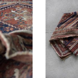 Antique Middle Eastern Hand-Woven Shiraz Rug, 1890s