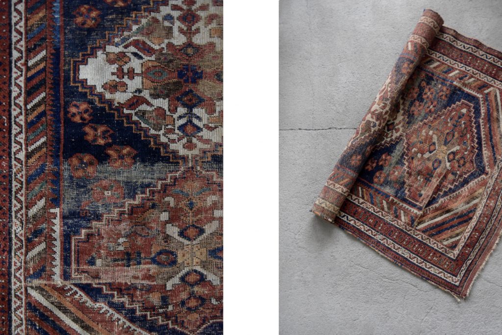 Antique Middle Eastern Hand-Woven Shiraz Rug, 1890s