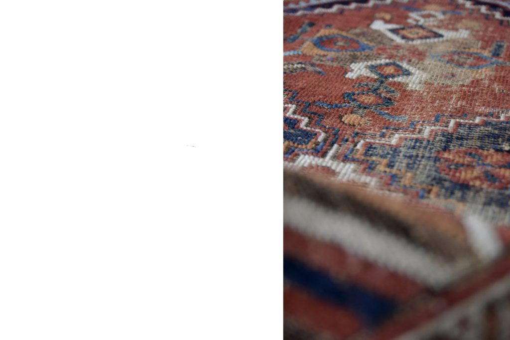 Antique Middle Eastern Hand-Woven Shiraz Rug, 1890s