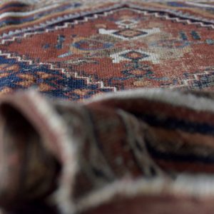 Antique Middle Eastern Hand-Woven Shiraz Rug, 1890s