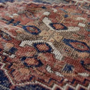Antique Middle Eastern Hand-Woven Shiraz Rug, 1890s
