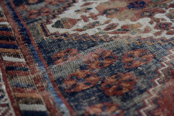 Antique Middle Eastern Hand-Woven Shiraz Rug, 1890s - Image 11