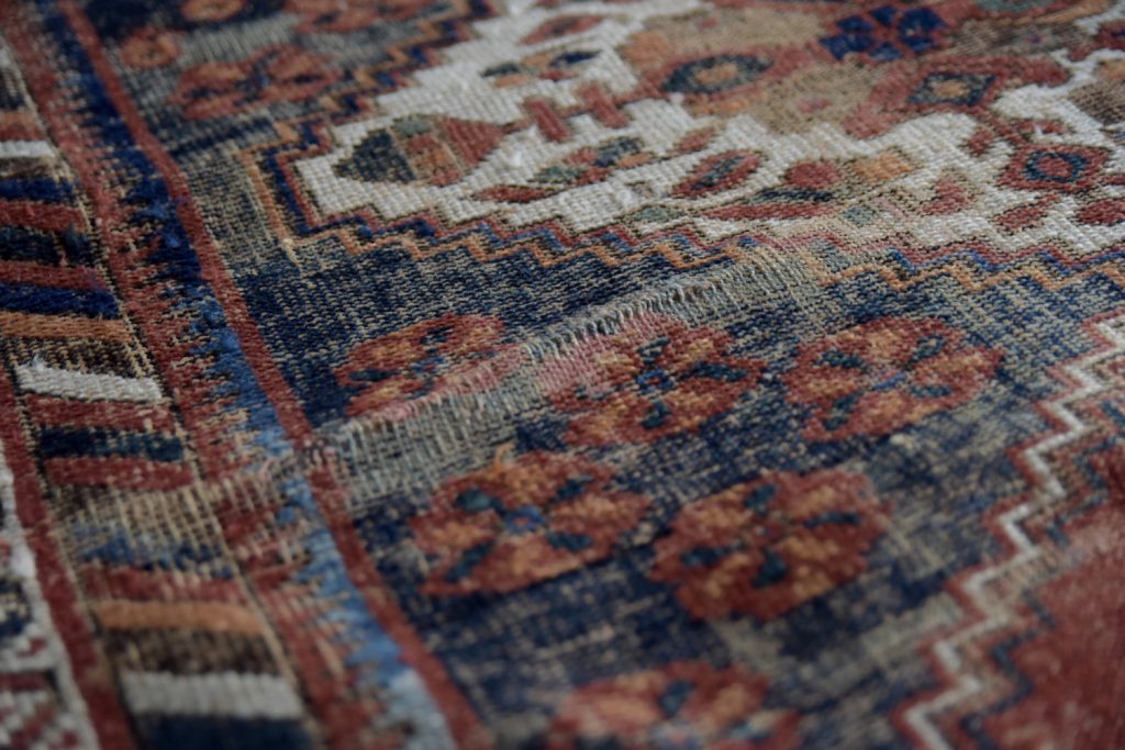 Antique Middle Eastern Hand-Woven Shiraz Rug, 1890s