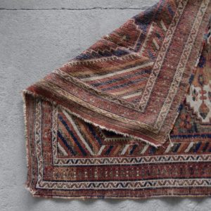 Antique Middle Eastern Hand-Woven Shiraz Rug, 1890s