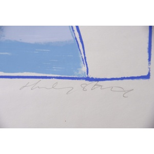 Abstractive Modern Colored Lithograph by Hardy Strid, 1950s