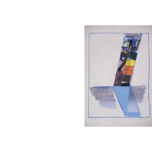 Abstractive Modern Colored Lithograph by Hardy Strid, 1950s