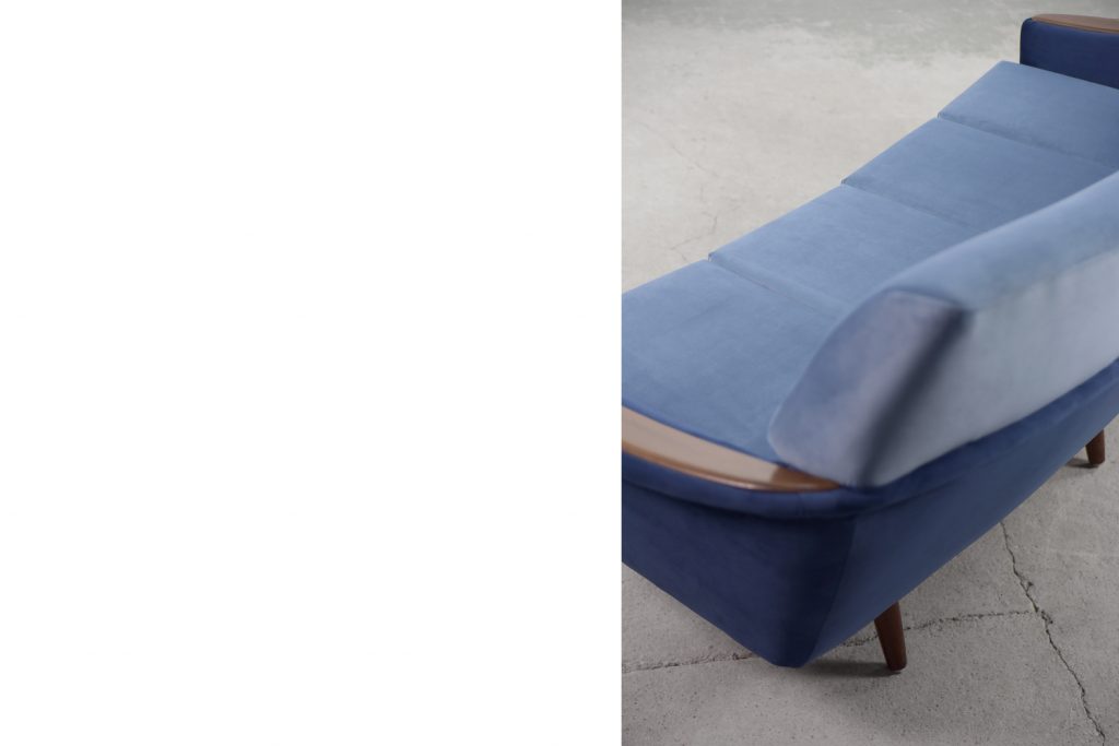 Modernist Scandinavian Velvet Living Room Set by Holm Fabriker AB, 1960s