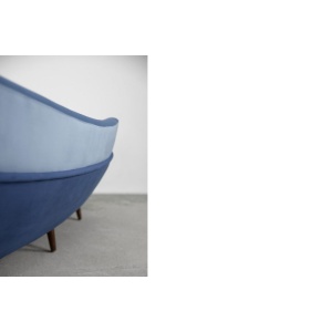 Modernist Scandinavian Velvet Living Room Set by Holm Fabriker AB, 1960s