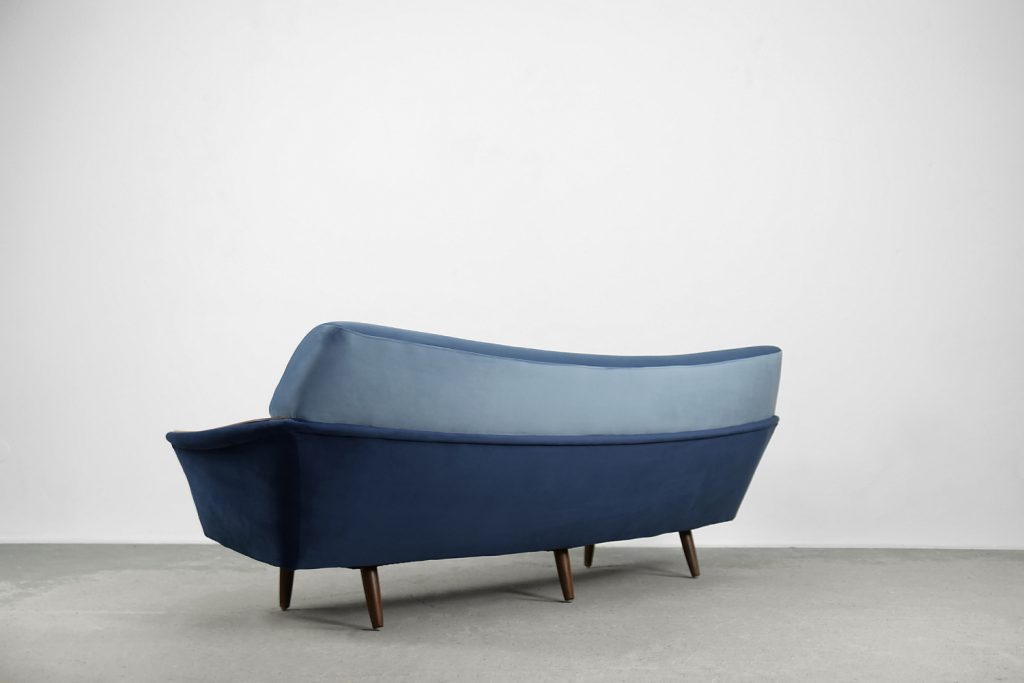 Modernist Scandinavian Velvet Living Room Set by Holm Fabriker AB, 1960s