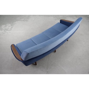 Modernist Scandinavian Velvet Living Room Set by Holm Fabriker AB, 1960s