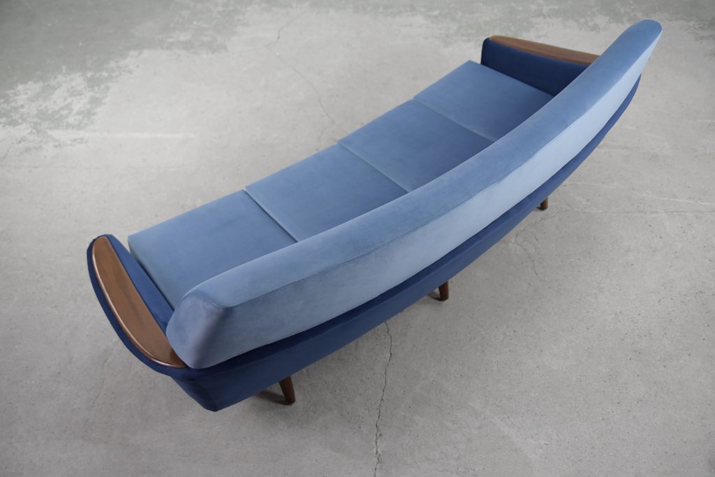 Modernist Scandinavian Velvet Living Room Set by Holm Fabriker AB, 1960s