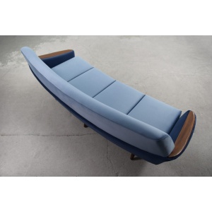 Modernist Scandinavian Velvet Living Room Set by Holm Fabriker AB, 1960s