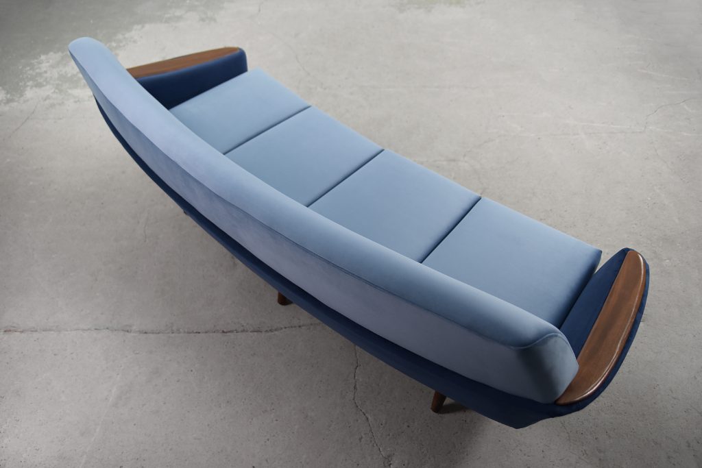 Modernist Scandinavian Velvet Living Room Set by Holm Fabriker AB, 1960s