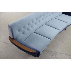 Modernist Scandinavian Velvet Living Room Set by Holm Fabriker AB, 1960s