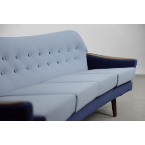 Modernist Scandinavian Velvet Living Room Set by Holm Fabriker AB, 1960s