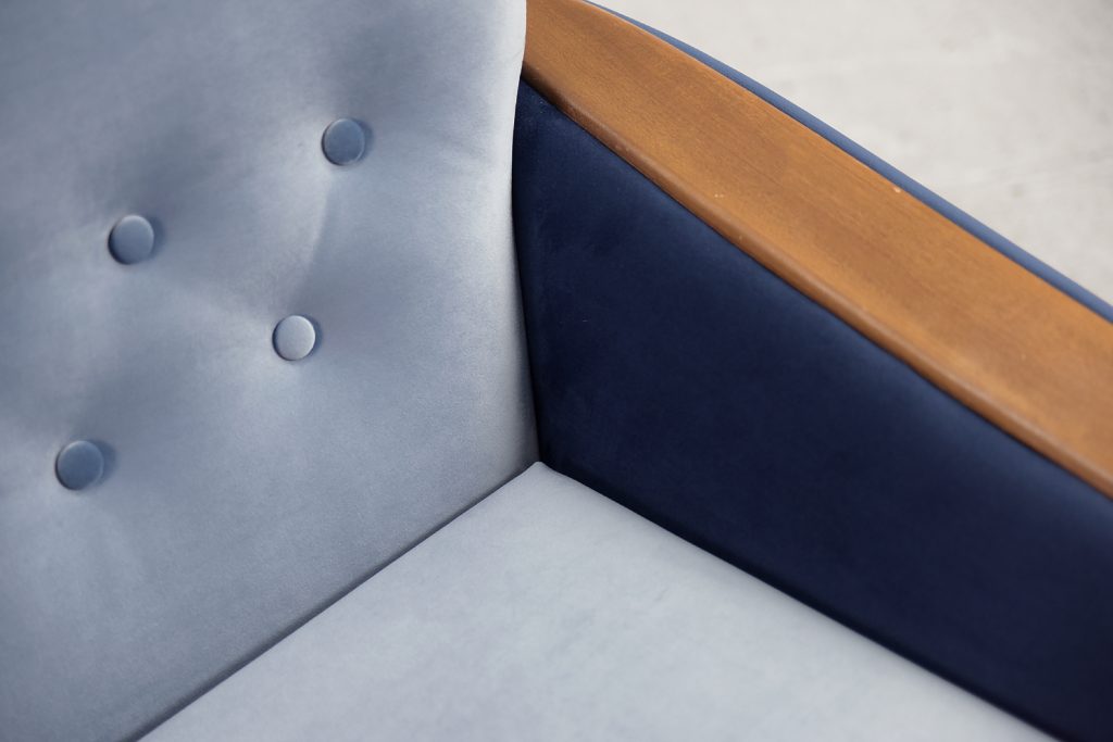 Modernist Scandinavian Velvet Living Room Set by Holm Fabriker AB, 1960s