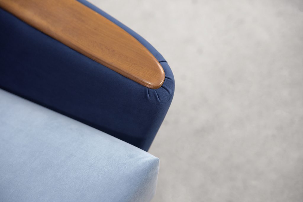 Modernist Scandinavian Velvet Living Room Set by Holm Fabriker AB, 1960s