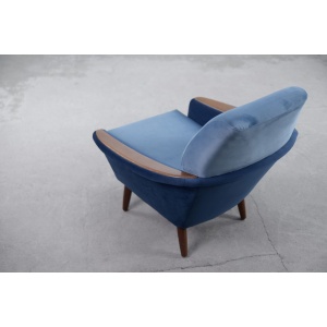 Modernist Scandinavian Velvet Living Room Set by Holm Fabriker AB, 1960s