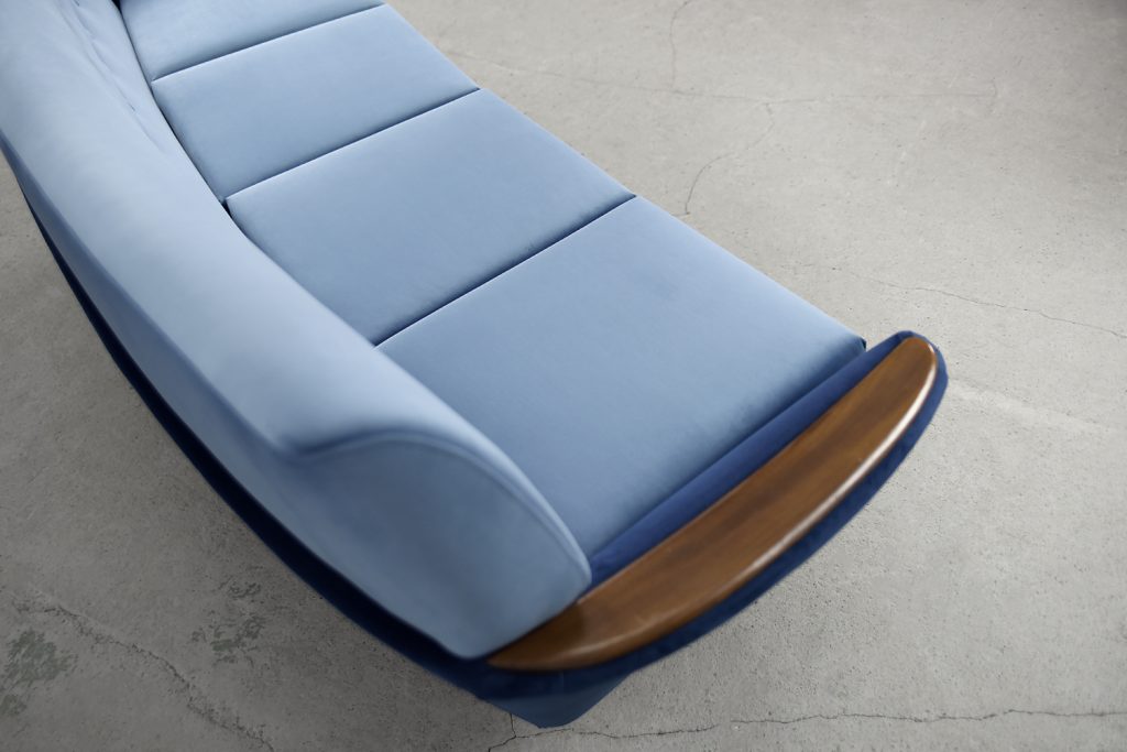 Modernist Scandinavian Velvet Living Room Set by Holm Fabriker AB, 1960s