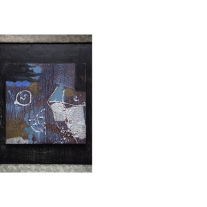 Brutalist Oil on Canvas, Unknown Artist, 1970s