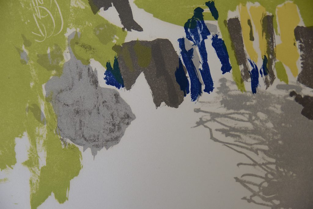 Color Lithograph on Van Gelder Zonen Paper by Jörgen Fogelqvist, 1980s