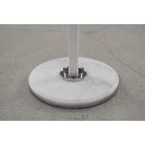 Mid-Century Modern White Floor Coat Rack, 1990s