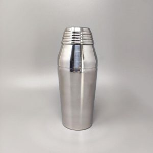 1970s Cocktail Shaker By Guy Degrenne In Stainless Steel Made in France