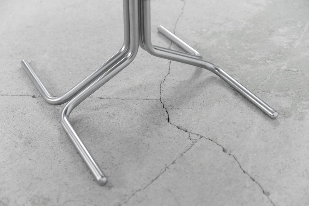 Mid-Century Modern Vintage Brown Aluminum German Chairs by Mauser, 1970s, Set of 2