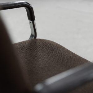Mid-Century Modern Vintage Brown Aluminum German Chairs by Mauser, 1970s, Set of 2