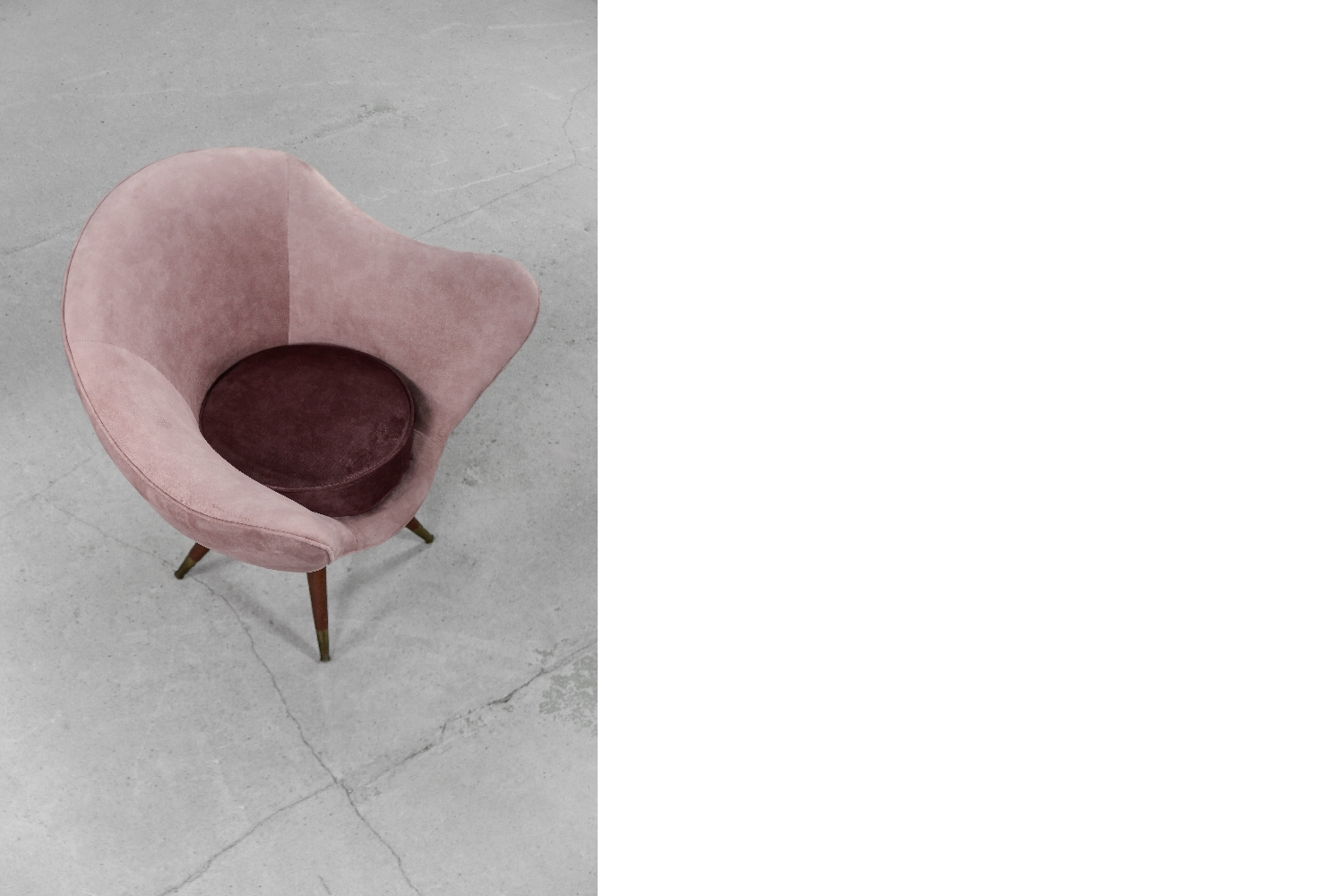 Rare Mid-Century Modern Space Age Velour Lounge Set from Paged, 1972, Set of 3