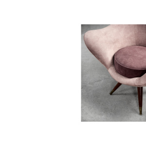 Rare Mid-Century Modern Space Age Velour Lounge Set from Paged, 1972, Set of 3