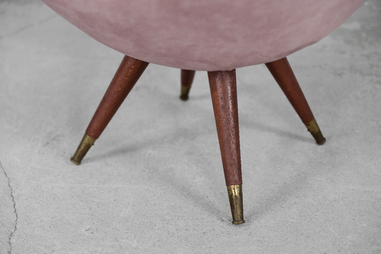 Rare Mid-Century Modern Space Age Velour Lounge Set from Paged, 1972, Set of 3