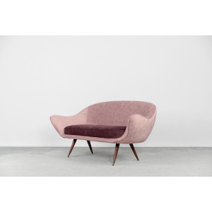 Rare Mid-Century Modern Space Age Velour Lounge Set from Paged, 1972, Set of 3