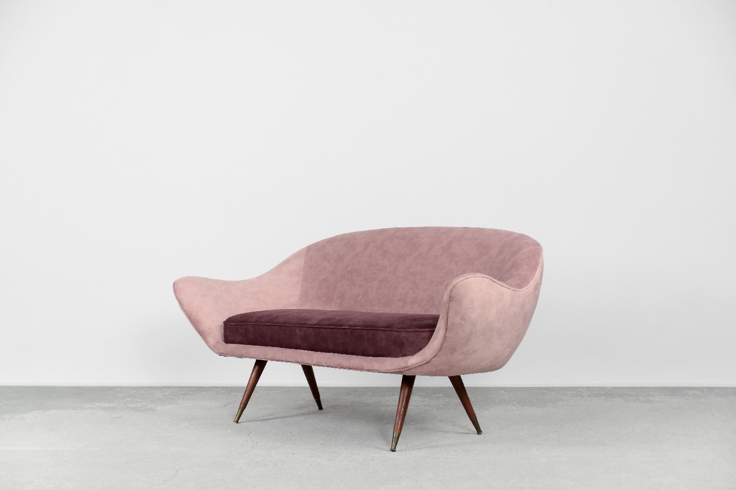 Rare Mid-Century Modern Space Age Velour Lounge Set from Paged, 1972, Set of 3