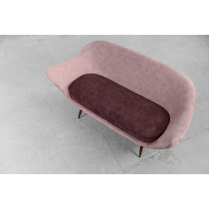Rare Mid-Century Modern Space Age Velour Lounge Set from Paged, 1972, Set of 3