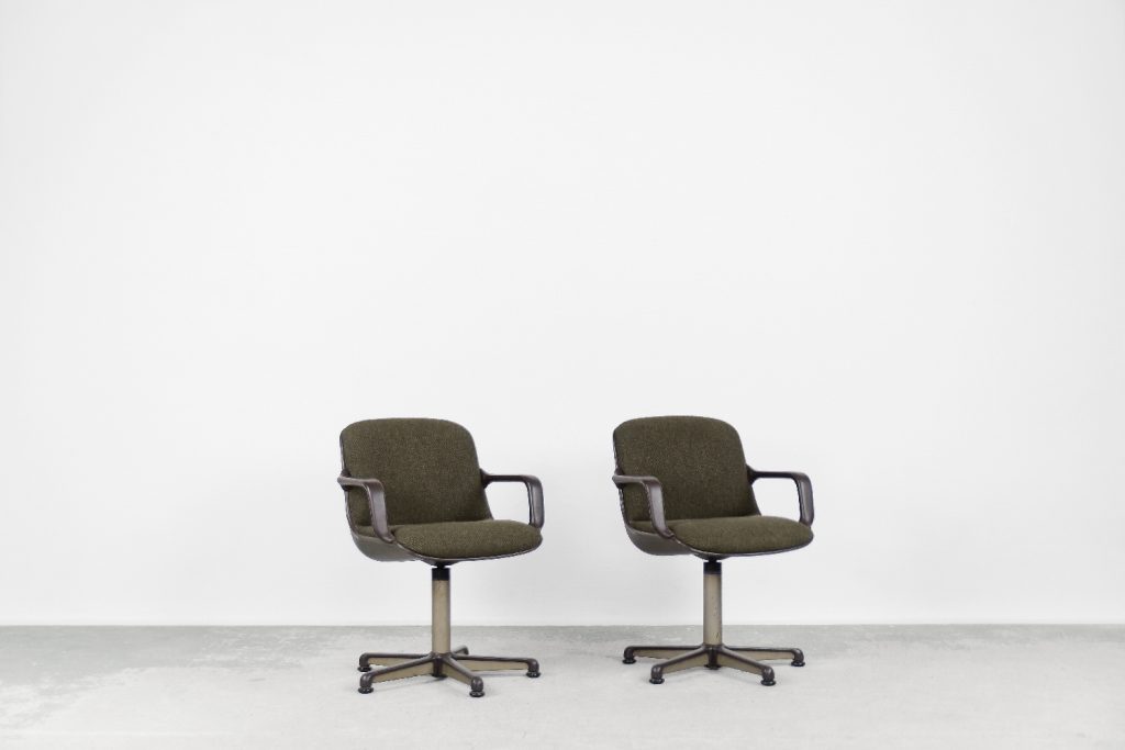 Vintage Desk Chair by Charles Pollock for Comforto, 1970s, Set of 2