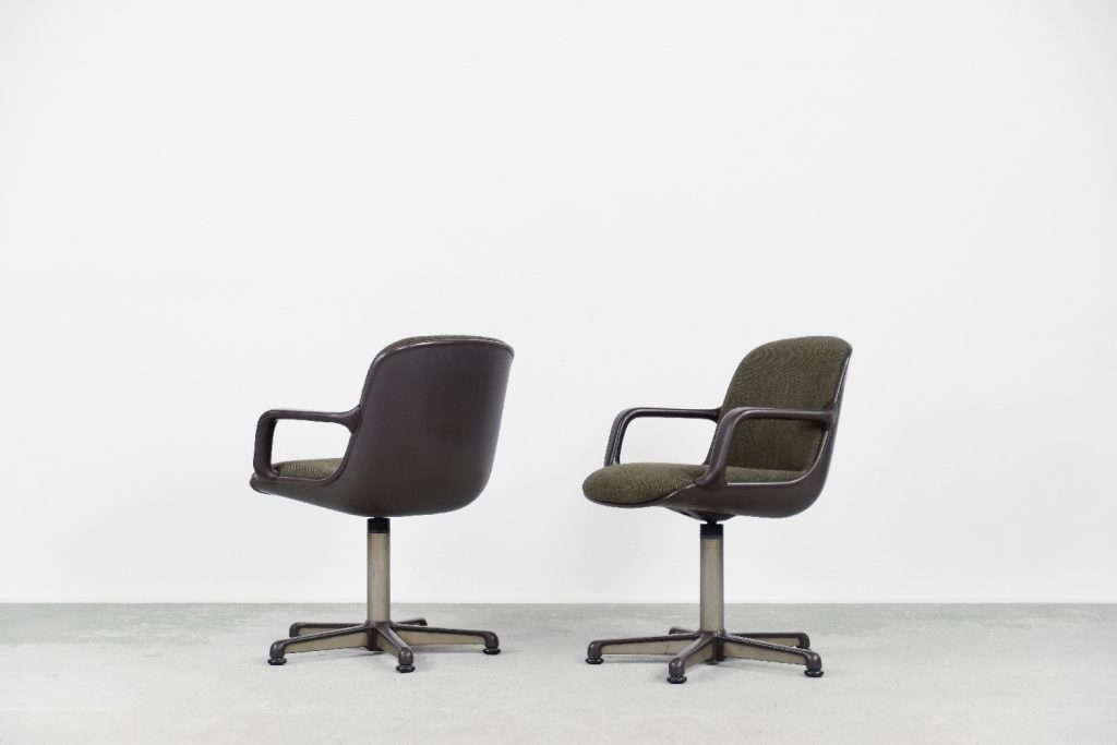 Vintage Desk Chair by Charles Pollock for Comforto, 1970s, Set of 2