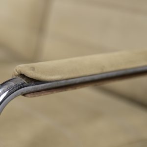 Vintage 2-seater Tubular Steel Leather Sofa, 1960s