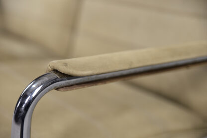 Vintage 2-seater Tubular Steel Leather Sofa, 1960s - Image 4