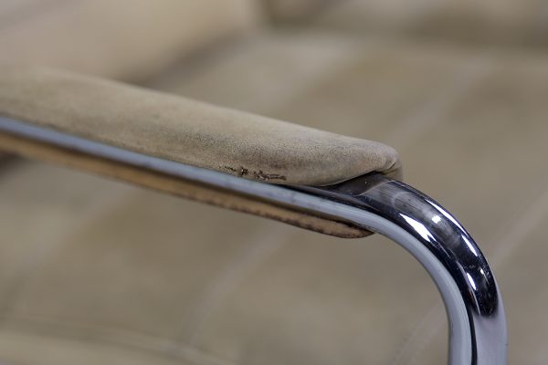 Vintage 2-seater Tubular Steel Leather Sofa, 1960s - Image 17