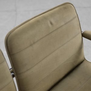 Vintage 2-seater Tubular Steel Leather Sofa, 1960s