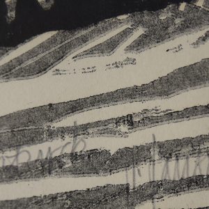 Vintage Modern Graphic by Vide Jansson, Träsnitt, 1960s