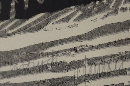 Vintage Modern Graphic by Vide Jansson, Träsnitt, 1960s - Image 2