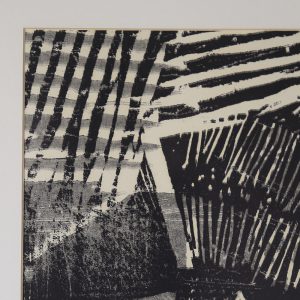 Vintage Modern Graphic by Vide Jansson, Träsnitt, 1960s