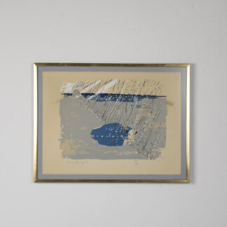 Vintage Modern Color Lithograph by Jörgen Fogelqvist, Composition