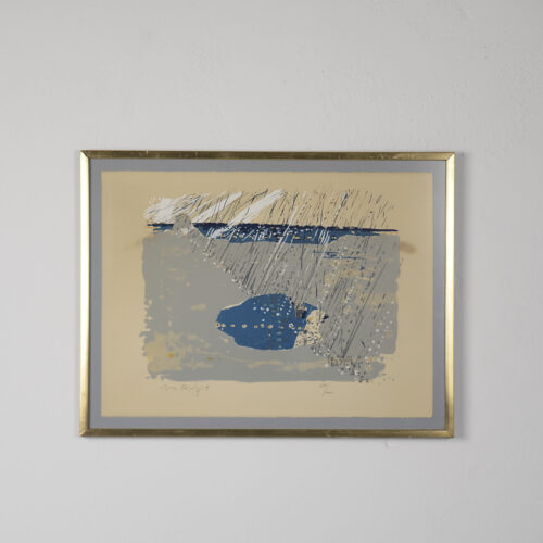 Vintage Modern Color Lithograph by Jörgen Fogelqvist, Composition