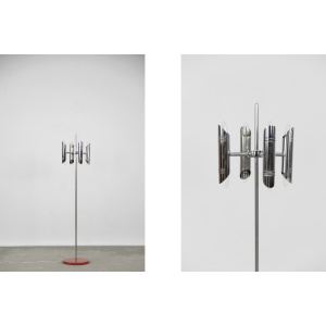 Mid-Century Modern Vintage Space Age Chrome Floor Lamp, 1960s