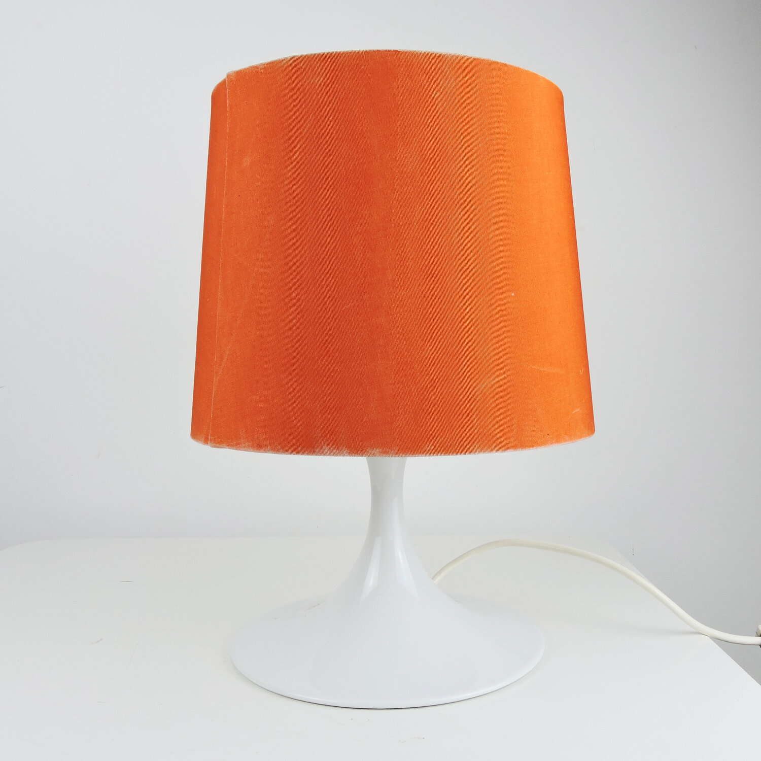 Earthenware Orange And White Table Lamp By Rosenthal, 1970s